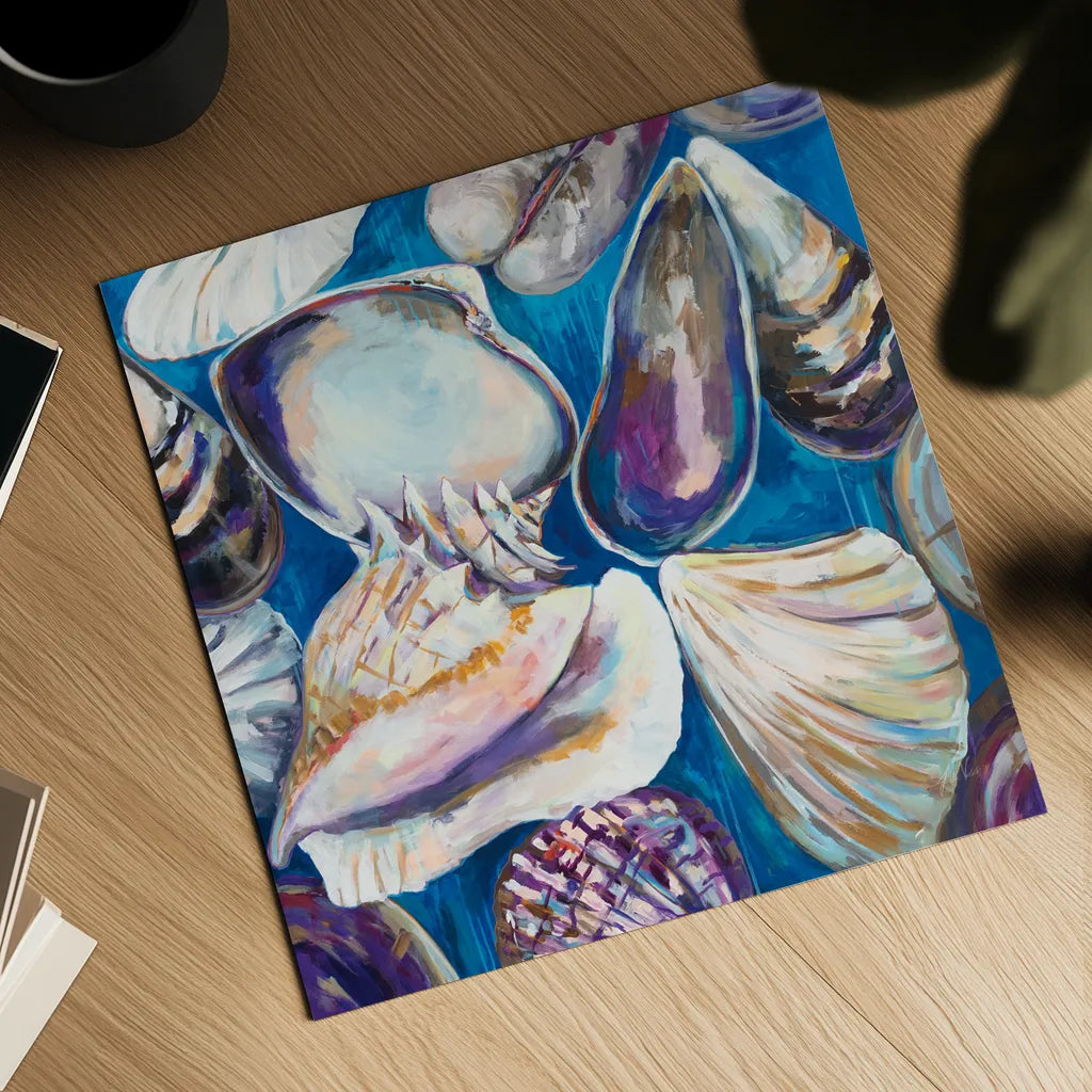 From the Beach by Jeanette Vertentes. Shown as a detailed flat fine art print, highlighting archival giclee quality. Available as an archival giclee rolled canvas, fine art paper, or poster print. SKU 61462a.