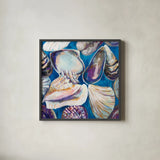 From the Beach by Jeanette Vertentes. Shown in a sleek black glass frame for a contemporary gallery look. Available as an archival giclee rolled canvas, fine art paper, or poster print. SKU 61462a.