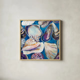 From the Beach by Jeanette Vertentes. Shown in a natural wood glass frame for a timeless modern aesthetic. Available as an archival giclee rolled canvas, fine art paper, or poster print. SKU 61462a.