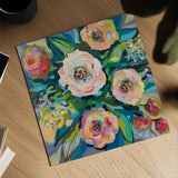 Garden View by Jeanette Vertentes. Shown as a detailed flat fine art print, highlighting archival giclee quality. Available as an archival giclee rolled canvas, fine art paper, or poster print. SKU 54418a.