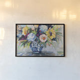Ginger Pop by Jeanette Vertentes. shown as a paper print in a black flame. Available as a archival giclee rolled canvas, fine art paper, or poster print. SKU 93139i.
