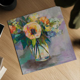 Glow by Jeanette Vertentes. Shown as a detailed flat fine art print, highlighting archival giclee quality. Available as an archival giclee rolled canvas, fine art paper, or poster print. SKU 49140a.