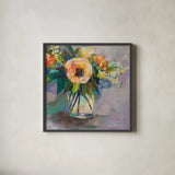 Glow by Jeanette Vertentes. Shown in a sleek black glass frame for a contemporary gallery look. Available as an archival giclee rolled canvas, fine art paper, or poster print. SKU 49140a.