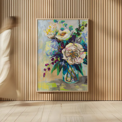 Glowing by Jeanette Vertentes. shown as over sized large wall art. Available as an archival giclee rolled canvas, fine art paper, or poster print. SKU 53975h.