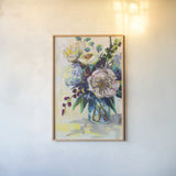 Glowing on White by Jeanette Vertentes. shown as a paper print in a natural frame. Available as a archival giclee rolled canvas, fine art paper, or poster print. SKU 58942h.