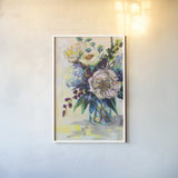 Glowing on White by Jeanette Vertentes. shown as a paper print in a white frame. Available as a archival giclee rolled canvas, fine art paper, or poster print. SKU 58942h.