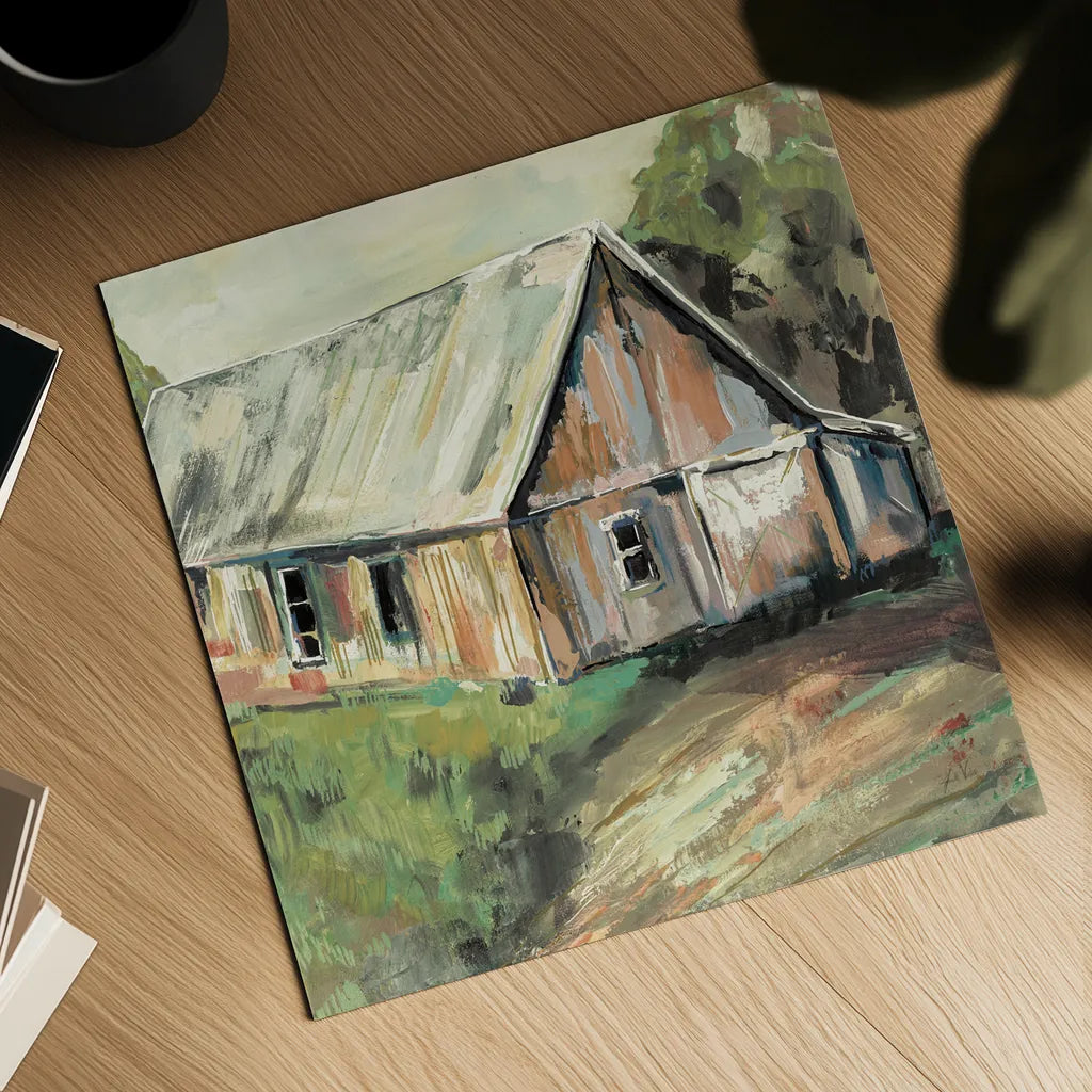 Going to the Country I Earth by Jeanette Vertentes. Shown as a detailed flat fine art print, highlighting archival giclee quality. Available as an archival giclee rolled canvas, fine art paper, or poster print. SKU 56474a.