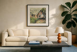 Going to the Country I Earth by Jeanette Vertentes. Displayed in a glass frame with matte in a clean modern living room. Available as an archival giclee rolled canvas, fine art paper, or poster print. SKU 56474a.