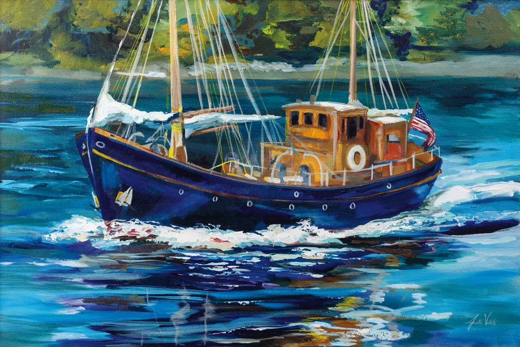 Heading to the Show by Jeanette Vertentes. SKU 83412i. Archival Giclee Fine art print for wall decor.