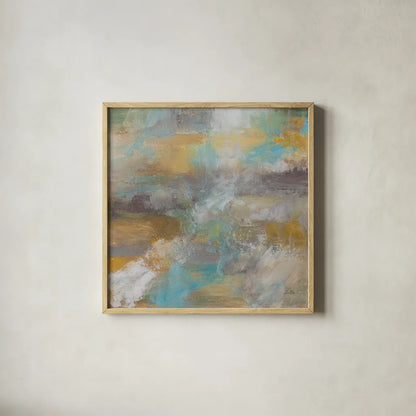 Heaven by Jeanette Vertentes. Shown in a natural wood glass frame for a timeless modern aesthetic. Available as an archival giclee rolled canvas, fine art paper, or poster print. SKU 55482a.