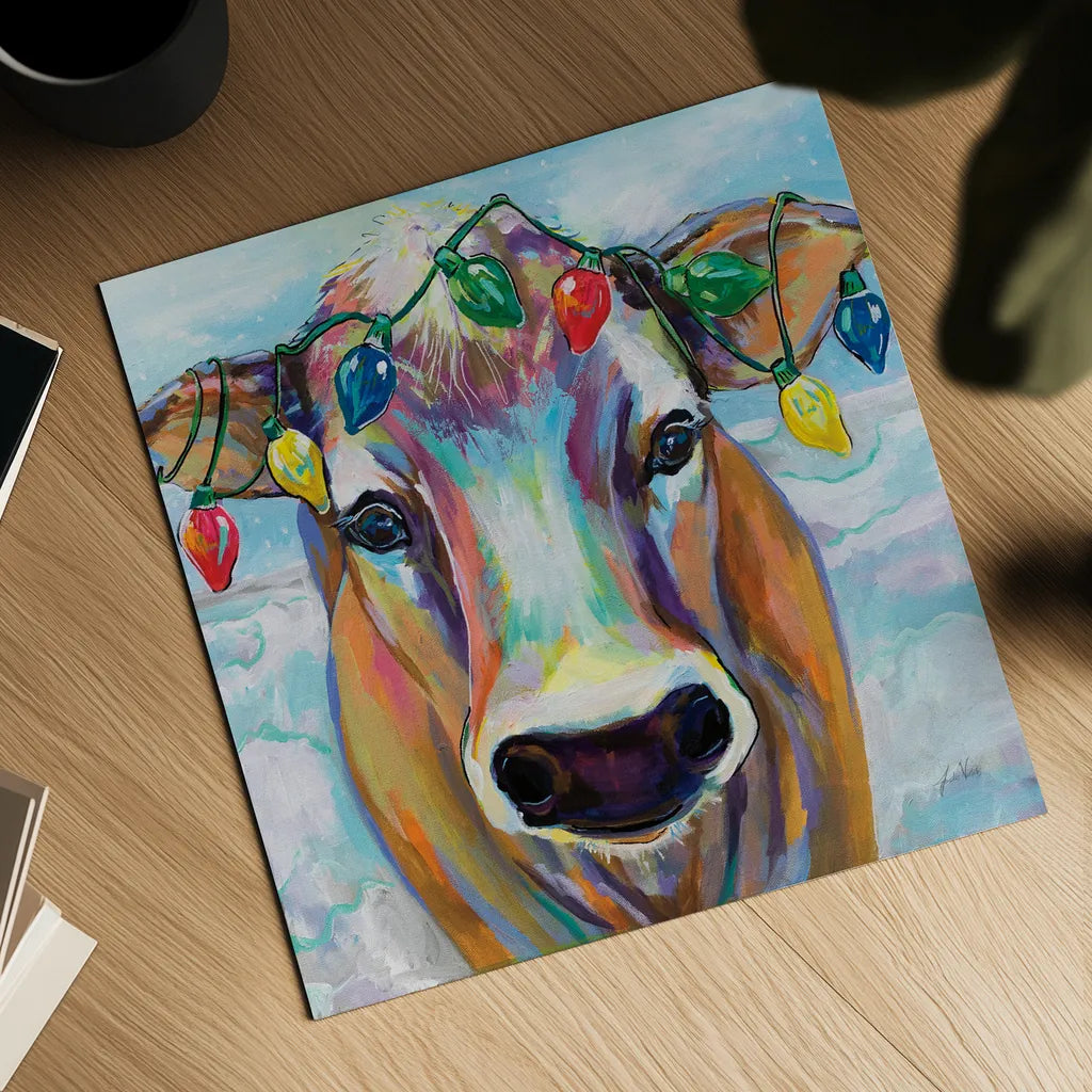 Holiday Beau by Jeanette Vertentes. Shown as a detailed flat fine art print, highlighting archival giclee quality. Available as an archival giclee rolled canvas, fine art paper, or poster print. SKU 58755a.