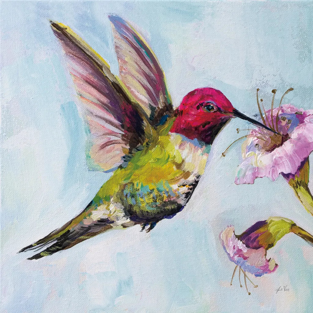 Hummingbird I by Jeanette Vertentes. SKU 63454a. Archival Giclee Fine art print for wall decor.