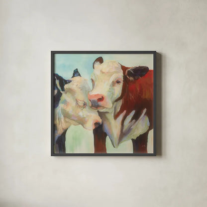 In Love by Jeanette Vertentes. Shown in a sleek black glass frame for a contemporary gallery look. Available as an archival giclee rolled canvas, fine art paper, or poster print. SKU 49135a.