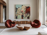 In Love by Jeanette Vertentes. Shown as extra-large giant wall art in a modern living room. Available as an archival giclee rolled canvas, fine art paper, or poster print. SKU 49135a.