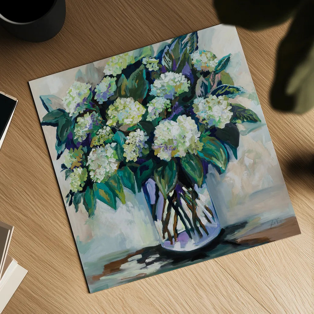 Jaimes Bouquet by Jeanette Vertentes. Shown as a detailed flat fine art print, highlighting archival giclee quality. Available as an archival giclee rolled canvas, fine art paper, or poster print. SKU 88567a.