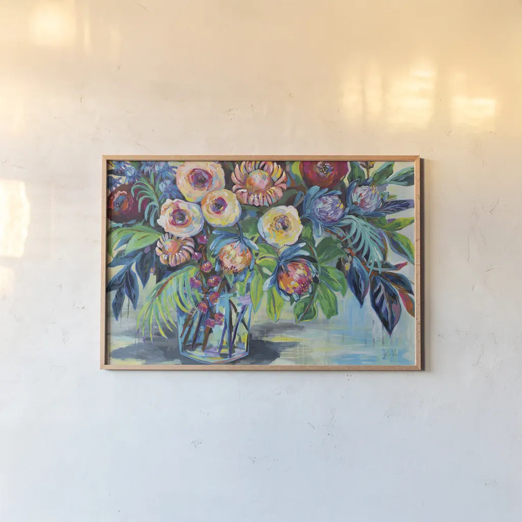 Key West Crop by Jeanette Vertentes. shown as a paper print in a natural frame. Available as a archival giclee rolled canvas, fine art paper, or poster print. SKU 54406i.