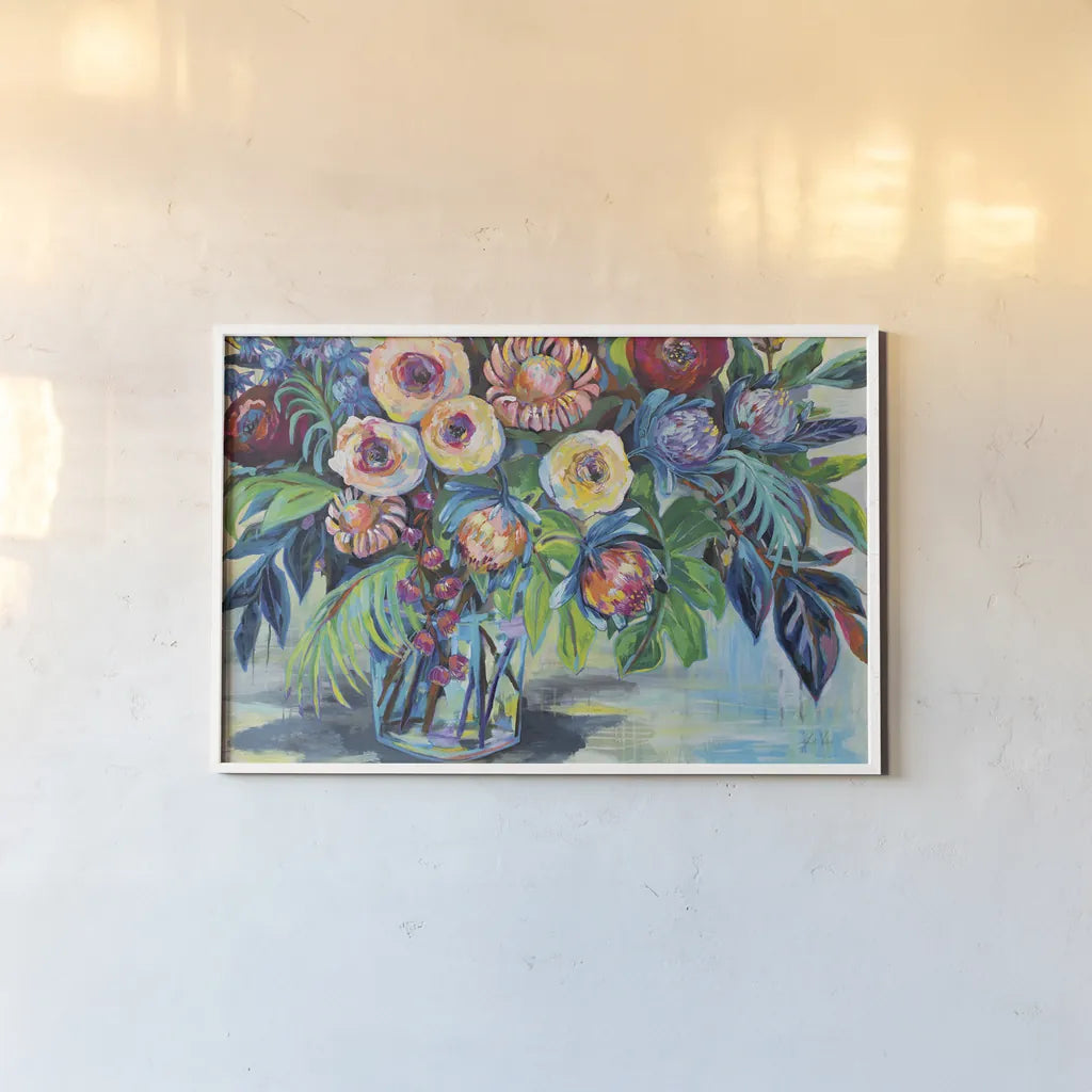 Key West Crop by Jeanette Vertentes. shown as a paper print in a white frame. Available as a archival giclee rolled canvas, fine art paper, or poster print. SKU 54406i.