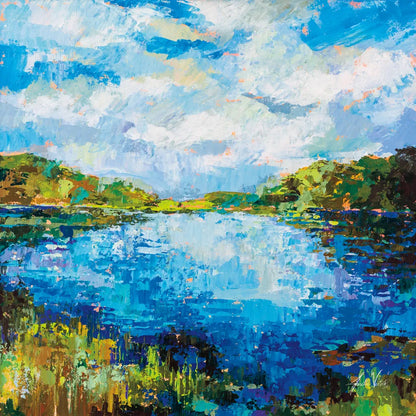 Lakeside by Jeanette Vertentes. SKU 74834a. Archival Giclee Fine art print for wall decor.