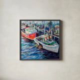 Lil Bit by Jeanette Vertentes. Shown in a sleek black glass frame for a contemporary gallery look. Available as an archival giclee rolled canvas, fine art paper, or poster print. SKU 85811a.