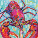 Lilly Lobster III by Jeanette Vertentes. SKU 55178a. Archival Giclee Fine art print for wall decor.