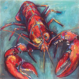 Lobster by Jeanette Vertentes. SKU 49334a. Archival Giclee Fine art print for wall decor.