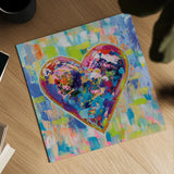 Love After Heartbreak v2 by Jeanette Vertentes. Shown as a detailed flat fine art print, highlighting archival giclee quality. Available as an archival giclee rolled canvas, fine art paper, or poster print. SKU 89193a.