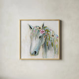 Lovely II by Jeanette Vertentes. Shown in a natural wood glass frame for a timeless modern aesthetic. Available as an archival giclee rolled canvas, fine art paper, or poster print. SKU 62401a.