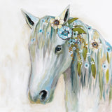 Lovely II Blue Flowers by Jeanette Vertentes. SKU 68933a. Archival Giclee Fine art print for wall decor.
