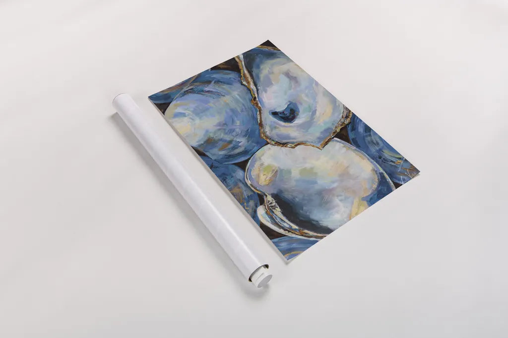 Matununk Shells Light by Jeanette Vertentes. shown as a rolled paper print. Available as archival giclee rolled canvas, fine art paper, or poster print. SKU 73156h.