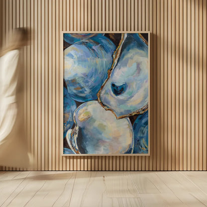 Matununk Shells Light by Jeanette Vertentes. shown as over sized large wall art. Available as an archival giclee rolled canvas, fine art paper, or poster print. SKU 73156h.