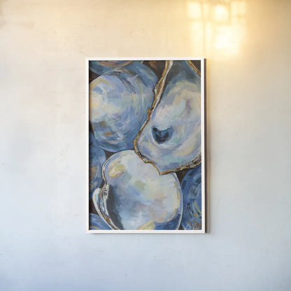 Matununk Shells Light by Jeanette Vertentes. shown as a paper print in a white frame. Available as a archival giclee rolled canvas, fine art paper, or poster print. SKU 73156h.