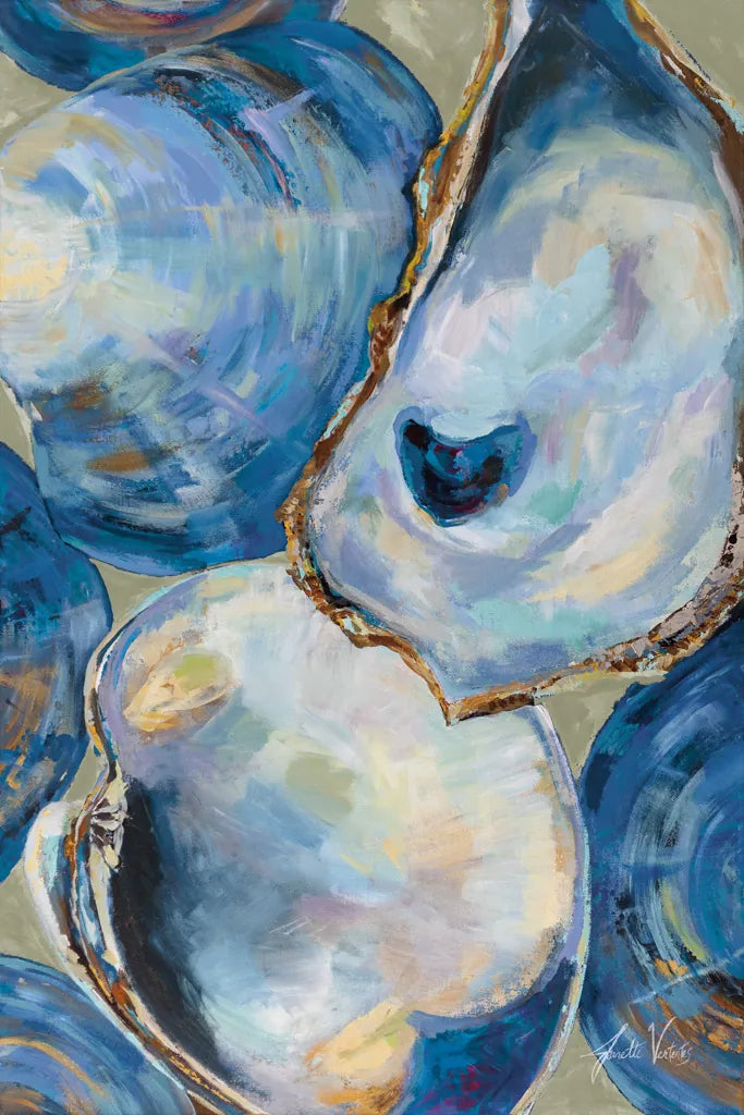 Matununk Shells Tan by Jeanette Vertentes. SKU 75974h. Archival Giclee Fine art print for wall decor.