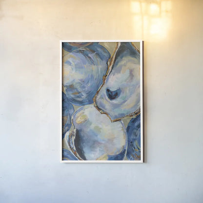 Matununk Shells Tan by Jeanette Vertentes. shown as a paper print in a white frame. Available as a archival giclee rolled canvas, fine art paper, or poster print. SKU 75974h.