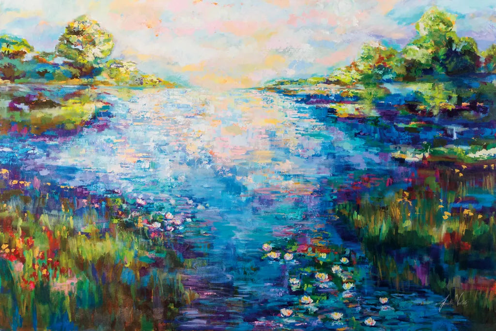 Monet Day by Jeanette Vertentes. SKU 78036i. Archival Giclee Fine art print for wall decor.