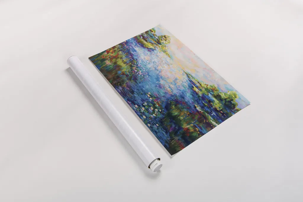 Monet Day by Jeanette Vertentes. shown as a rolled paper print. Available as archival giclee rolled canvas, fine art paper, or poster print. SKU 78036i.