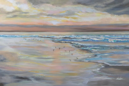 Morning Run by Jeanette Vertentes. SKU 95740i. Archival Giclee Fine art print for wall decor.