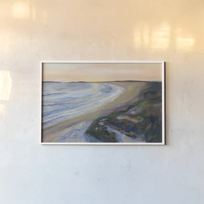 Morning Stroll by Jeanette Vertentes. shown as a paper print in a white frame. Available as a archival giclee rolled canvas, fine art paper, or poster print. SKU 95742i.