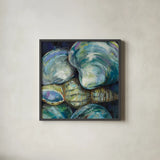 New England Summer by Jeanette Vertentes. Shown in a sleek black glass frame for a contemporary gallery look. Available as an archival giclee rolled canvas, fine art paper, or poster print. SKU 53176a.