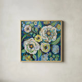 Ocean House by Jeanette Vertentes. Shown in a natural wood glass frame for a timeless modern aesthetic. Available as an archival giclee rolled canvas, fine art paper, or poster print. SKU 54416a.