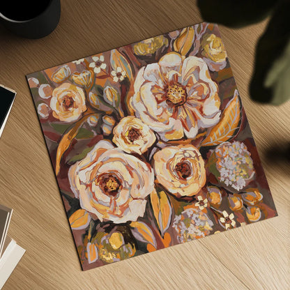 Ocean House Fall by Jeanette Vertentes. Shown as a detailed flat fine art print, highlighting archival giclee quality. Available as an archival giclee rolled canvas, fine art paper, or poster print. SKU 56481a.