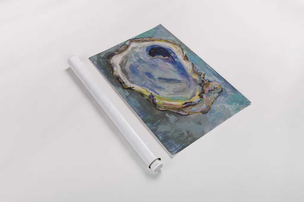 Oyster Two by Jeanette Vertentes. shown as a rolled paper print. Available as archival giclee rolled canvas, fine art paper, or poster print. SKU 55496i.