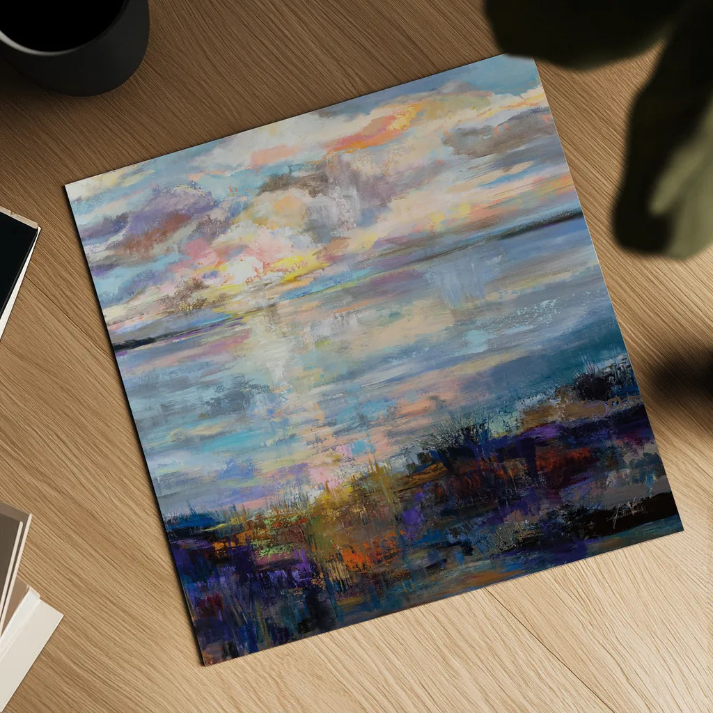 Pacify by Jeanette Vertentes. Shown as a detailed flat fine art print, highlighting archival giclee quality. Available as an archival giclee rolled canvas, fine art paper, or poster print. SKU 82852a.