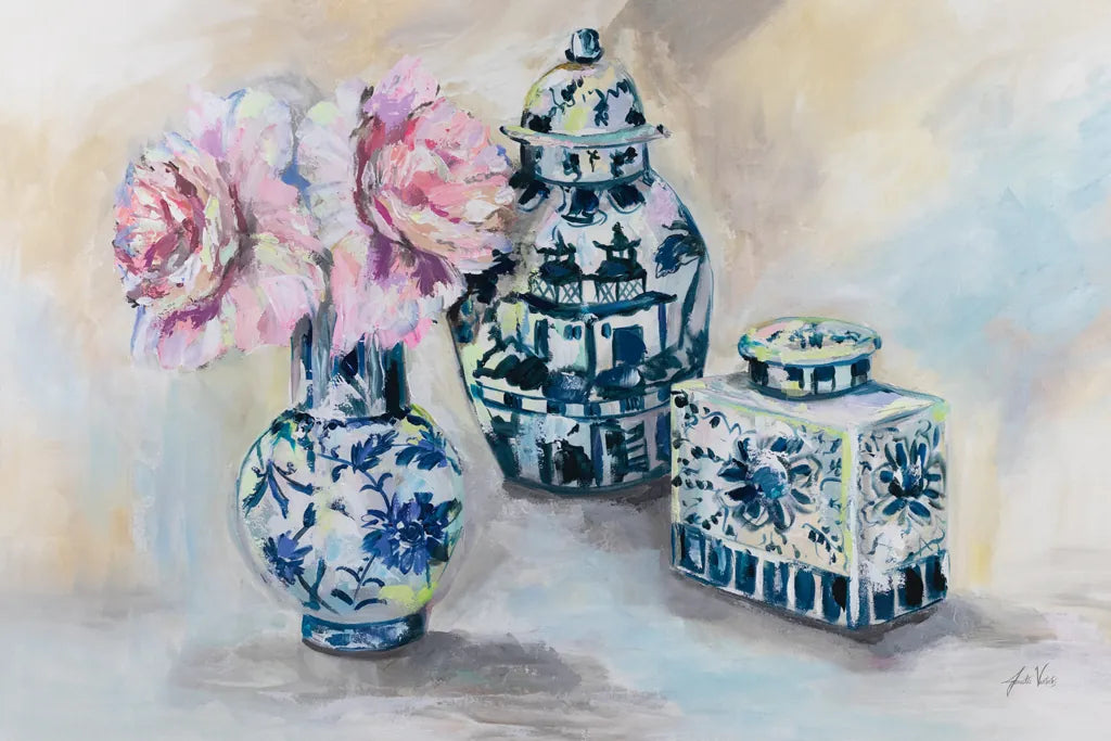 Peony Play by Jeanette Vertentes. SKU 93140i. Archival Giclee Fine art print for wall decor.