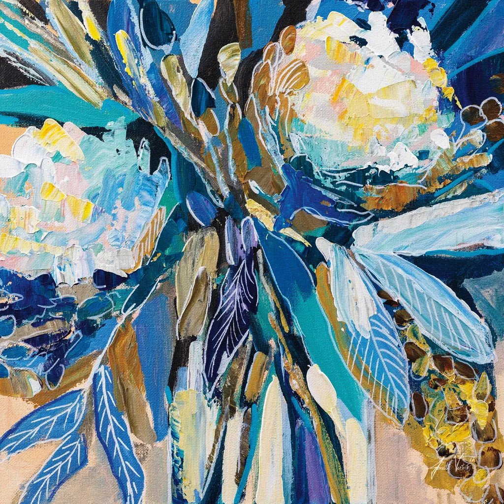 Periwinkle by Jeanette Vertentes. SKU 83799a. Archival Giclee Fine art print for wall decor.