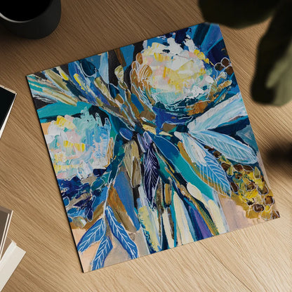 Periwinkle by Jeanette Vertentes. Shown as a detailed flat fine art print, highlighting archival giclee quality. Available as an archival giclee rolled canvas, fine art paper, or poster print. SKU 83799a.