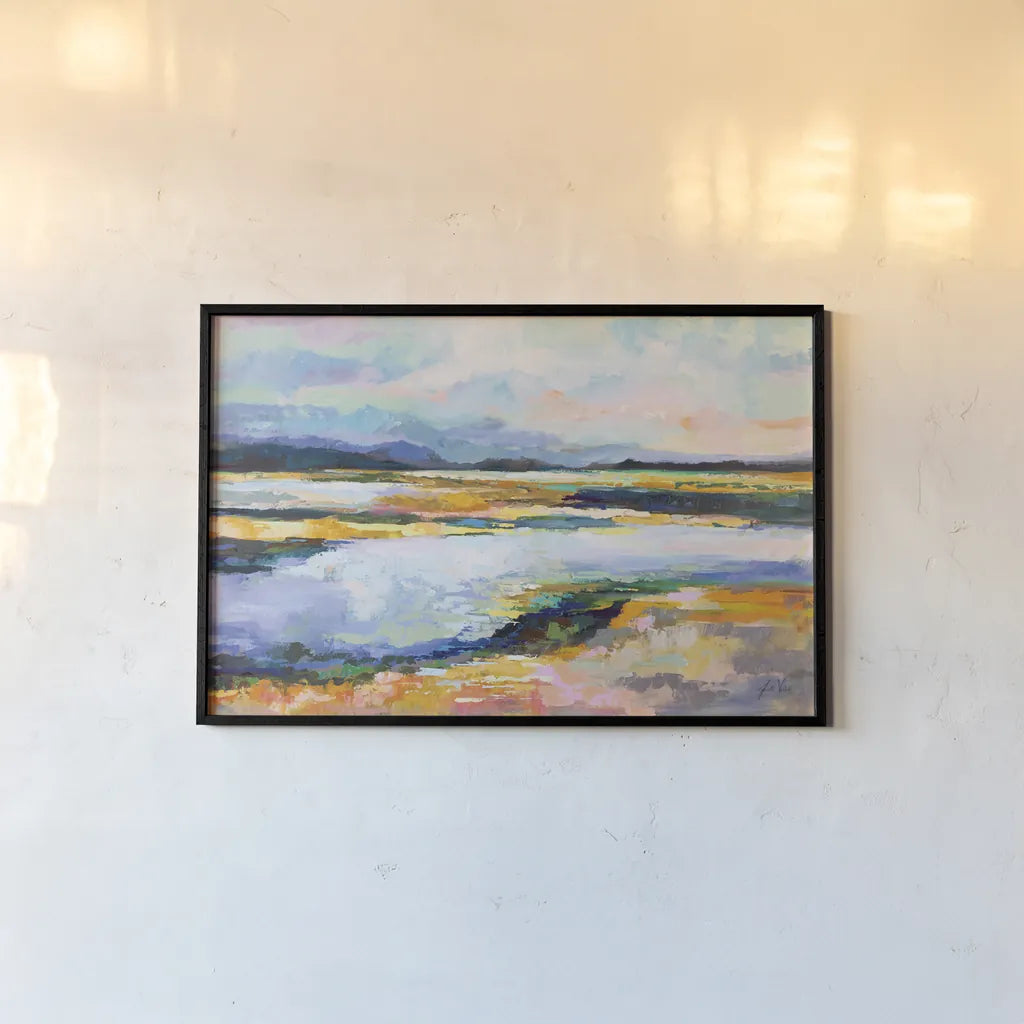 Piece of Mind by Jeanette Vertentes. shown as a paper print in a black flame. Available as a archival giclee rolled canvas, fine art paper, or poster print. SKU 67244i.