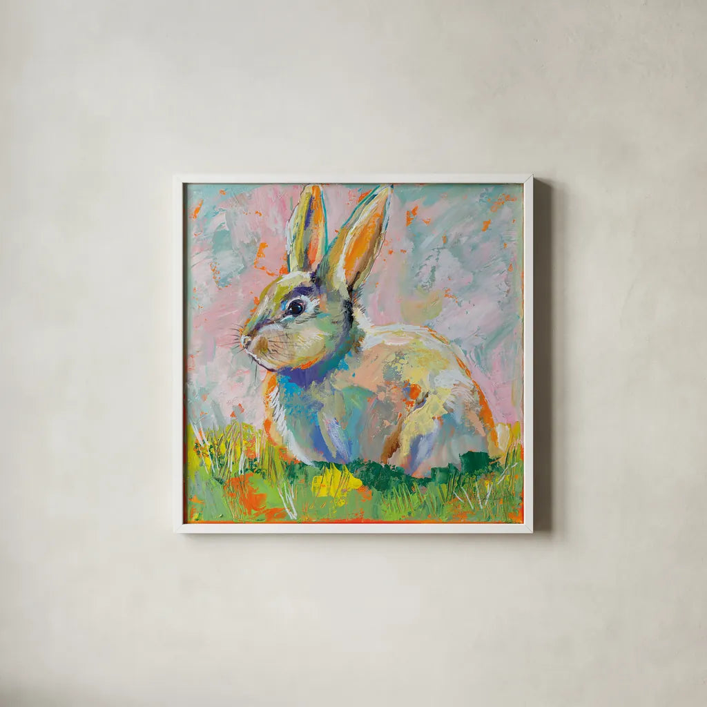 Piper by Jeanette Vertentes. Shown in a crisp white glass frame for a clean and minimalist style. Available as an archival giclee rolled canvas, fine art paper, or poster print. SKU 71464a.