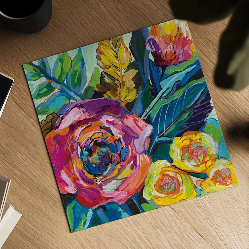 Pop by Jeanette Vertentes. Shown as a detailed flat fine art print, highlighting archival giclee quality. Available as an archival giclee rolled canvas, fine art paper, or poster print. SKU 53169a.