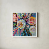 Positively by Jeanette Vertentes. Shown in a crisp white glass frame for a clean and minimalist style. Available as an archival giclee rolled canvas, fine art paper, or poster print. SKU 100164a.