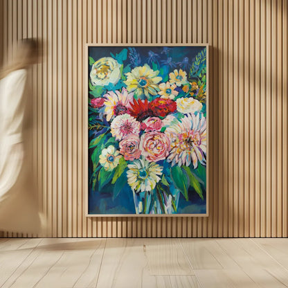 Prosperity by Jeanette Vertentes. shown as over sized large wall art. Available as an archival giclee rolled canvas, fine art paper, or poster print. SKU 67250h.